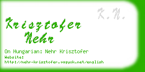 krisztofer nehr business card
